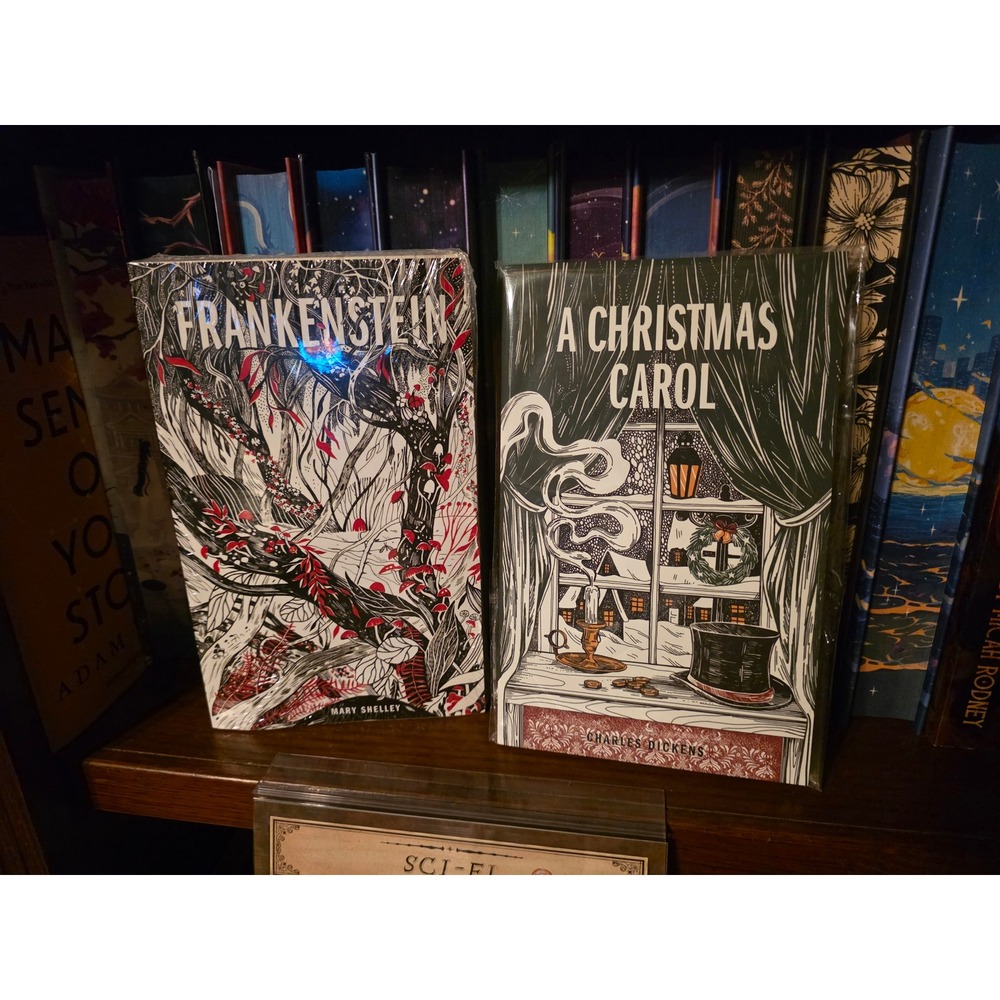 OwlCrate Classics Book Set NEW Frankenstein A Christmas Carol Sealed